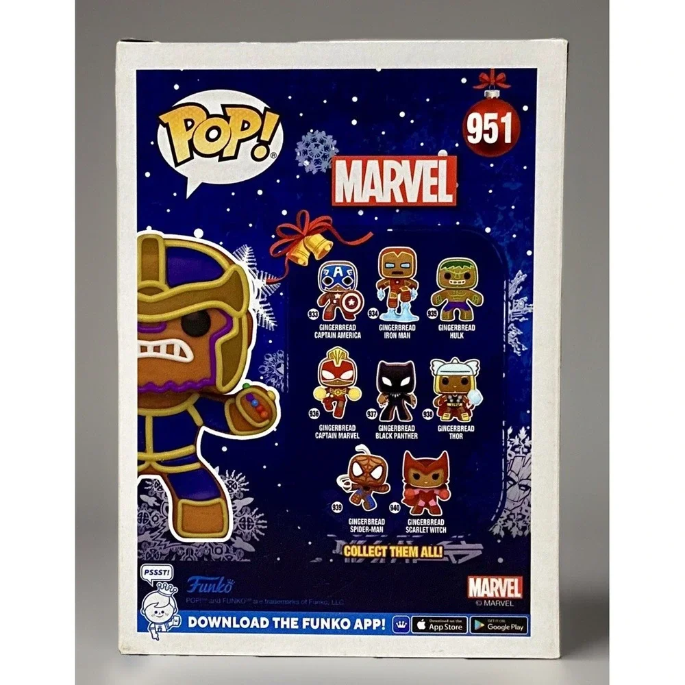 Funko POP! Holiday Marvel #951 Gingerbread Thanos Christmas Funko Exclusive NIB.